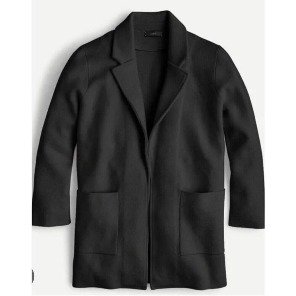 J. Crew black open front cardigan size L